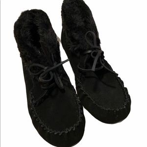 Woman’s moccasin boots